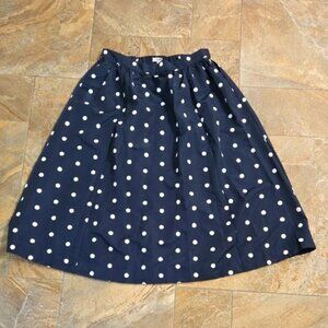 Old Navy Blue Midi A-Line Skirt Casual